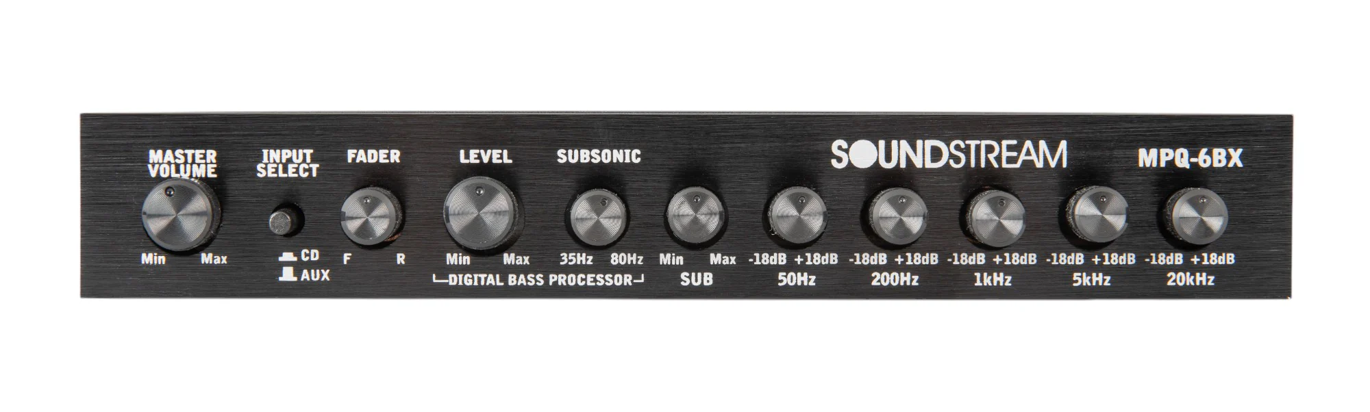 MPQ-6BX | 1/2 DIN 5-Band Equalizer w/ Digital Bass Reconstruction Processor - Image 4
