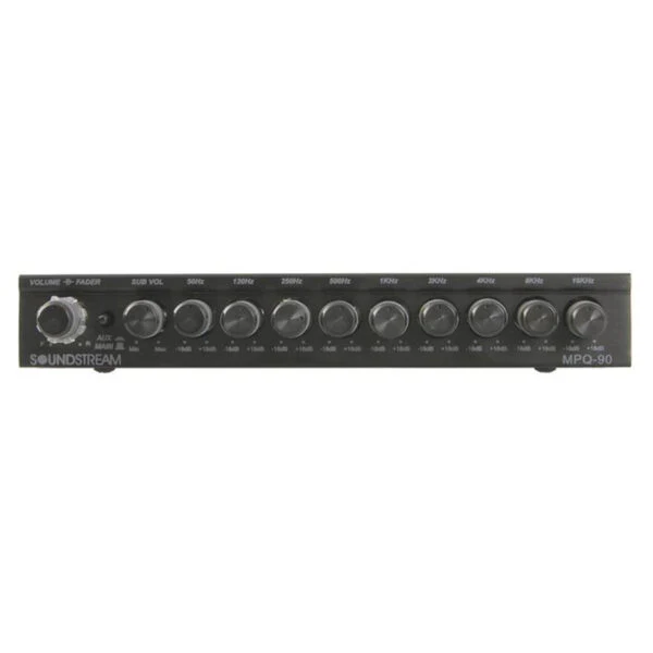 MPQ-90 | 1/2 DIN 9-Band Graphic Equalizer with Subwoofer Level Control - Image 3