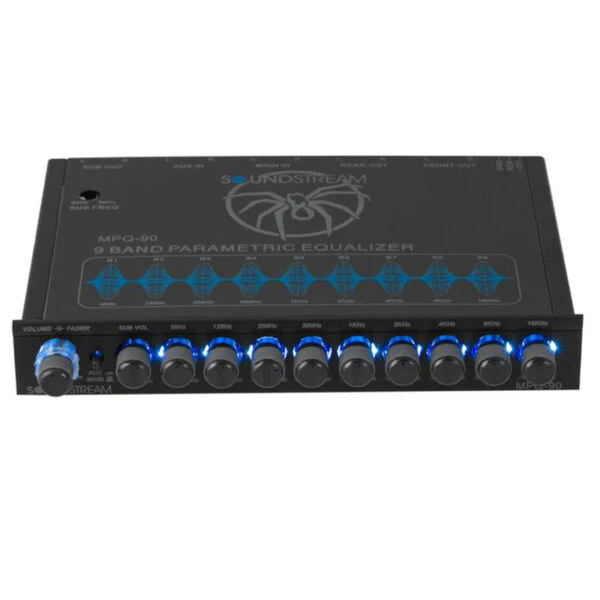 MPQ-90 | 1/2 DIN 9-Band Graphic Equalizer with Subwoofer Level Control - Image 5