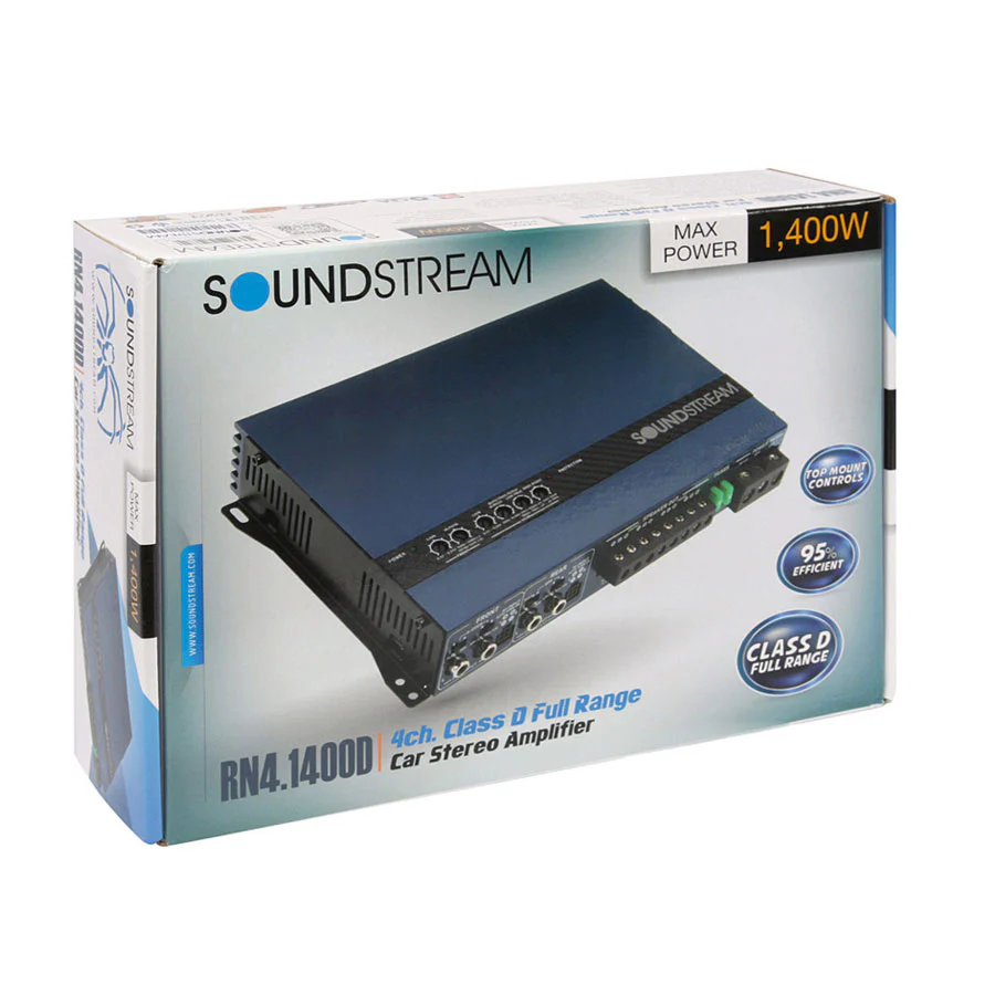 RN4-1400D | Rubicon Nano Series 1,400W Class D 4-Channel Amplifier - Image 4
