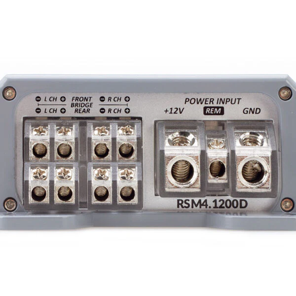 RSM4-1200D | 1200W Compact 4-Channel Class D Car Amplifier – High-Efficiency, Hi-Level Signal Sensing, Easy Install - Image 4