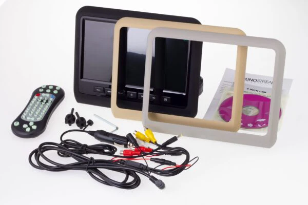 SHAD-9H | Universal Headrest Mount DVD Player w/ 9” LCD & MobileLink Input - Image 4