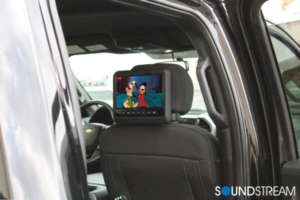 SHAD-9H | Universal Headrest Mount DVD Player w/ 9” LCD & MobileLink Input - Image 6