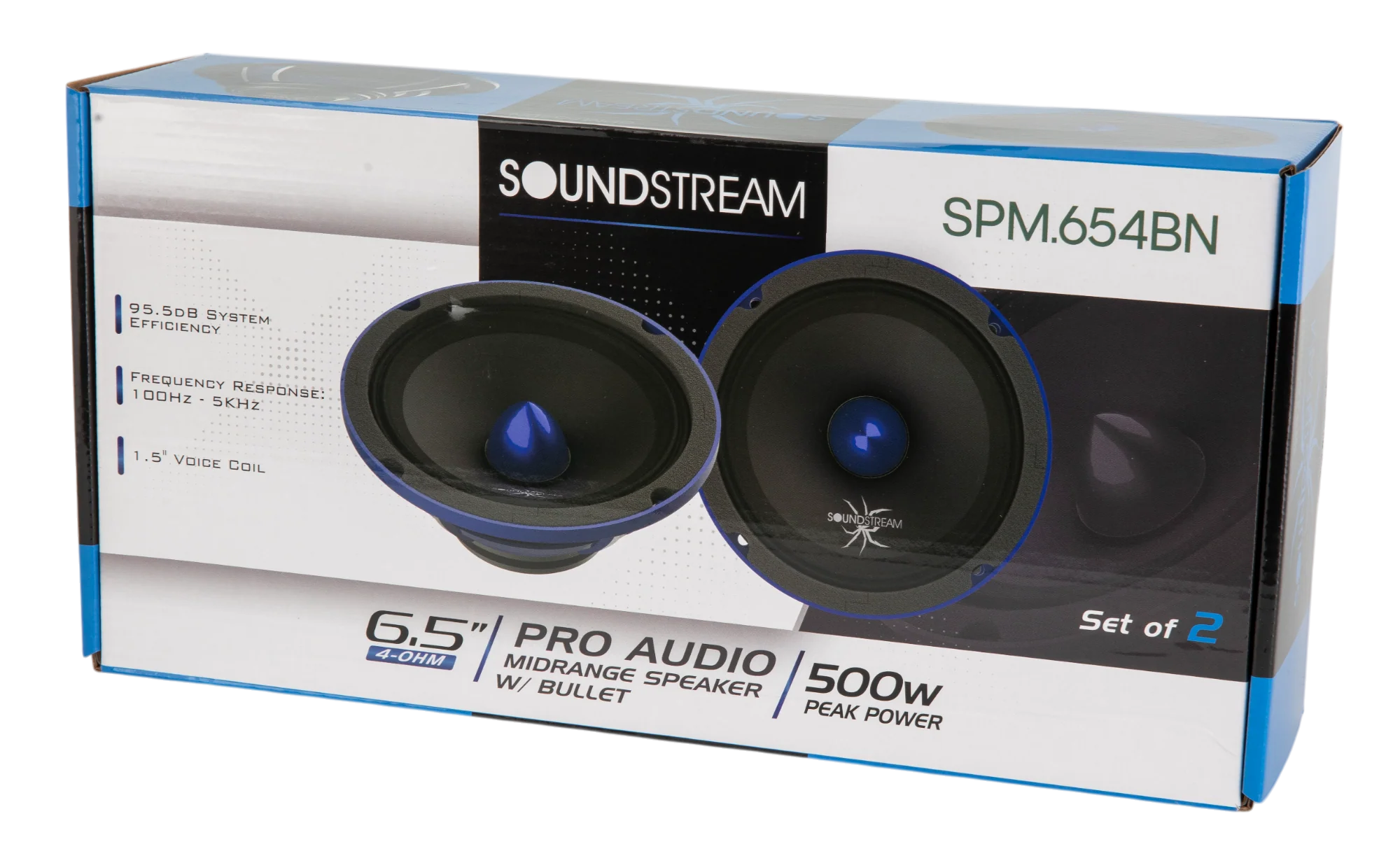 SPM.654BN | 6.5" Pro Audio Midrange Die-cast Neodymium Bullet Speaker 500W - Pair - Image 5
