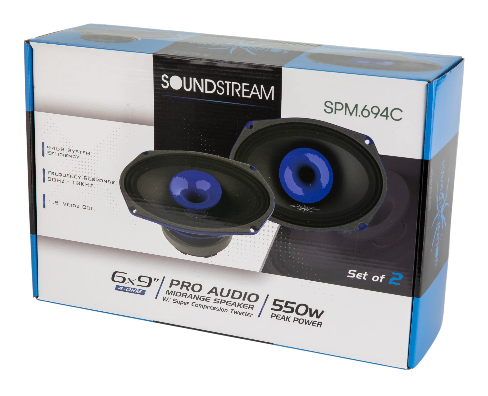 SPM.694C | 6x9" Midrange Pro Audio Loudspeaker w/ Super Compression Tweeter - 550W (Pair) - Image 5