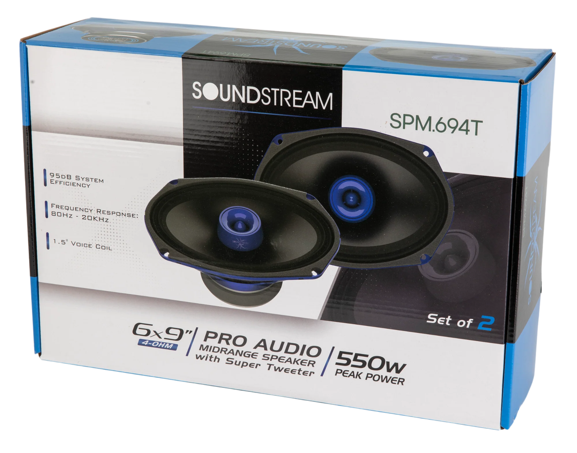 SPM.694T | 6x9" Pro Audio Midrange Speaker with Super Tweeter 550W (Pair) - Image 7