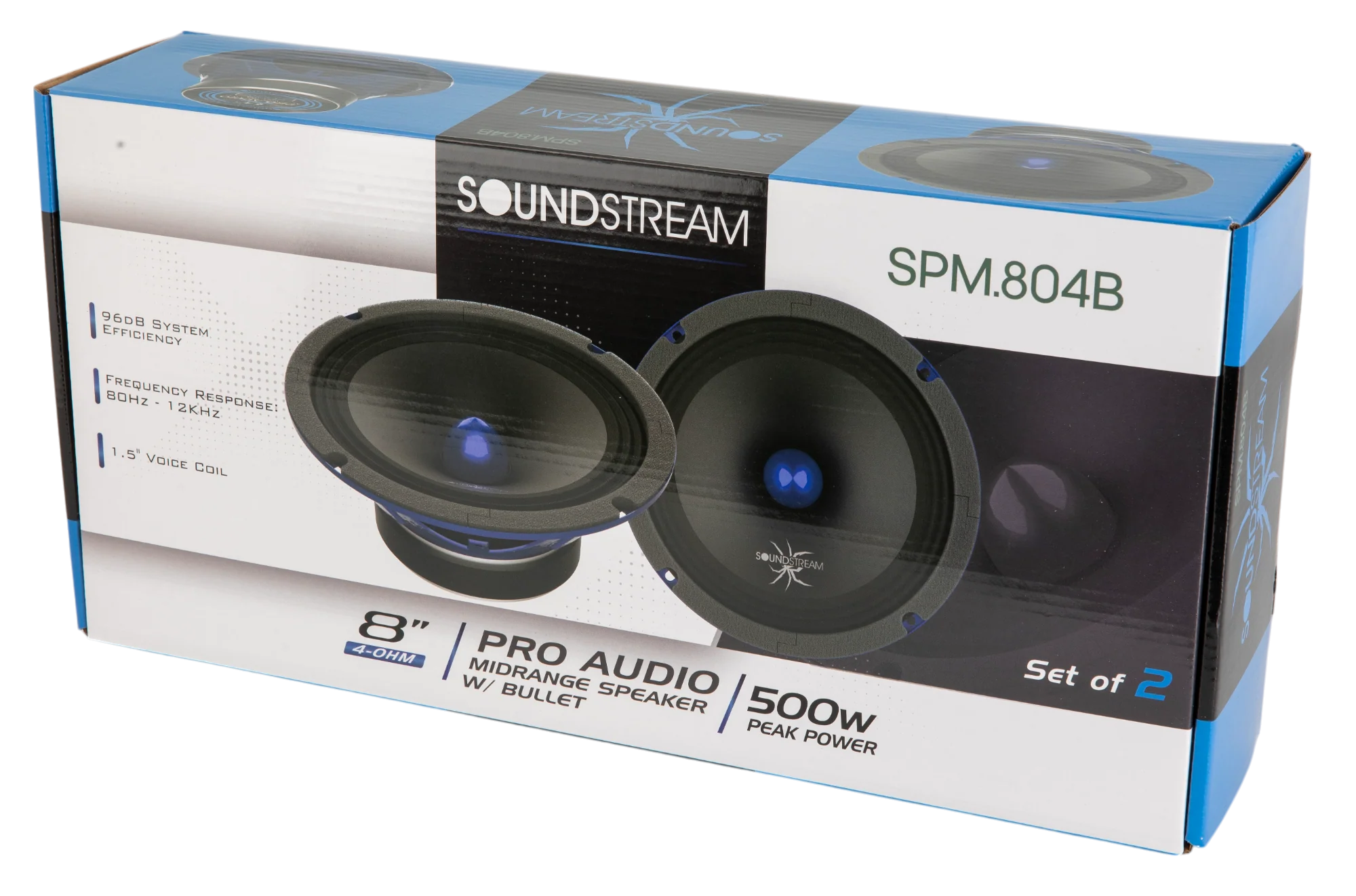 SPM.804B | 8" Pro Audio Midrange Speaker with Bullet 500W (Pair) - Image 5