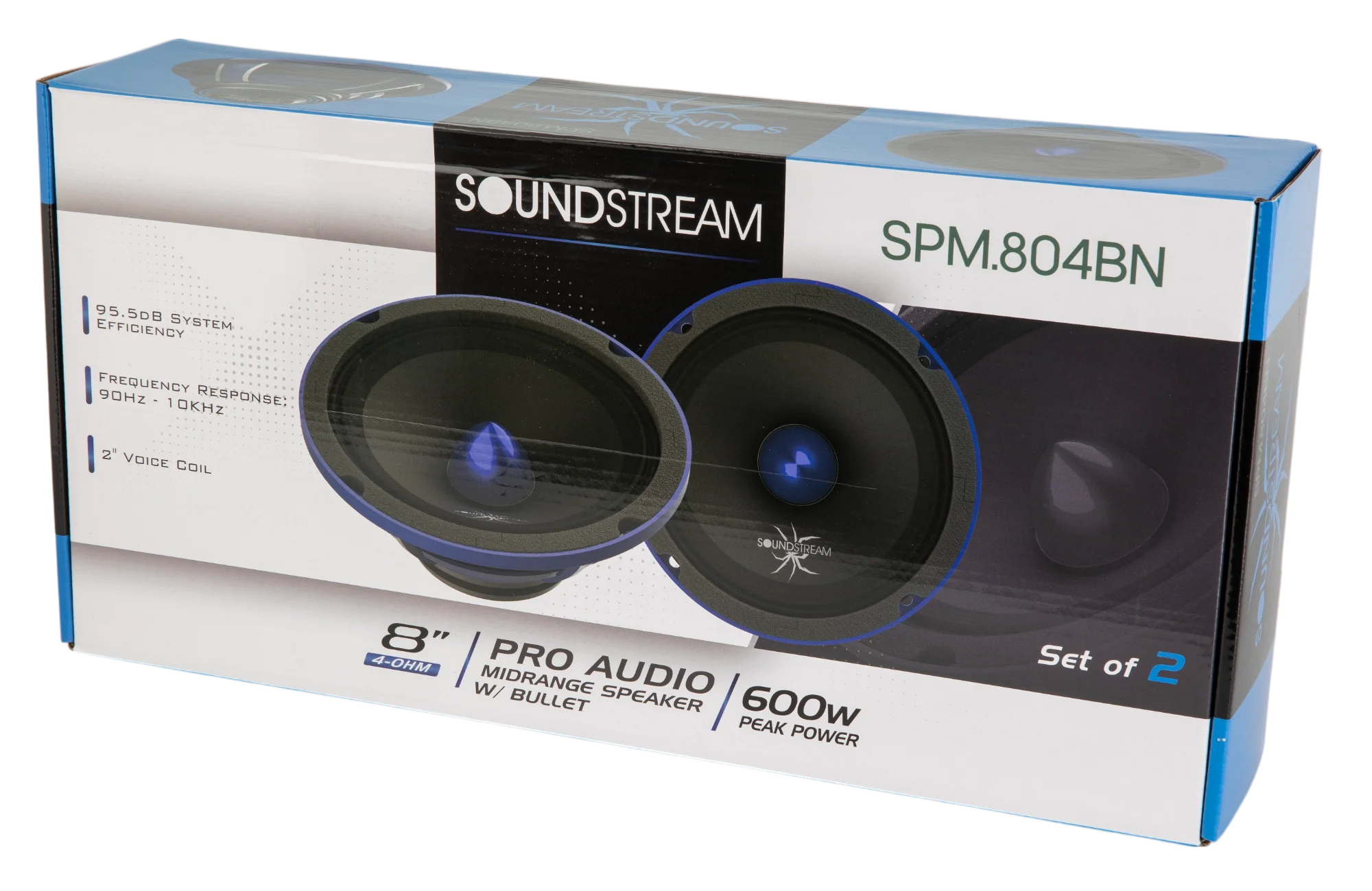 SPM.804BN | 8" Pro Audio Midrange Die-cast Neodymium Bullet Speaker 600W - Pair - Image 6