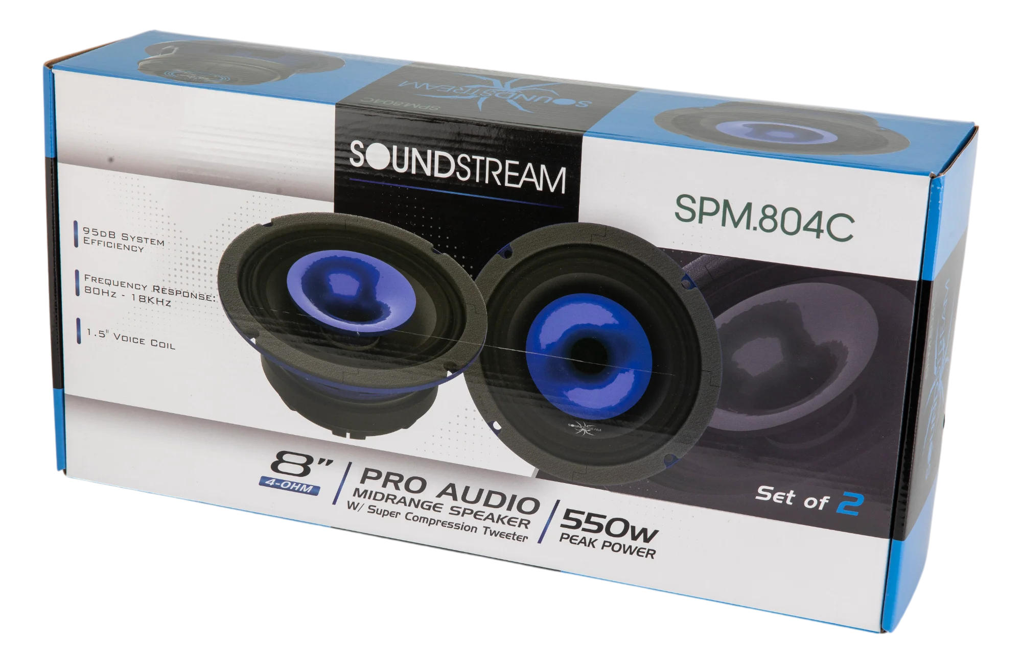 SPM.804C | 8" Midrange Pro Audio Loudspeaker w/ Super Compression Tweeter - 600W (Pair) - Image 5