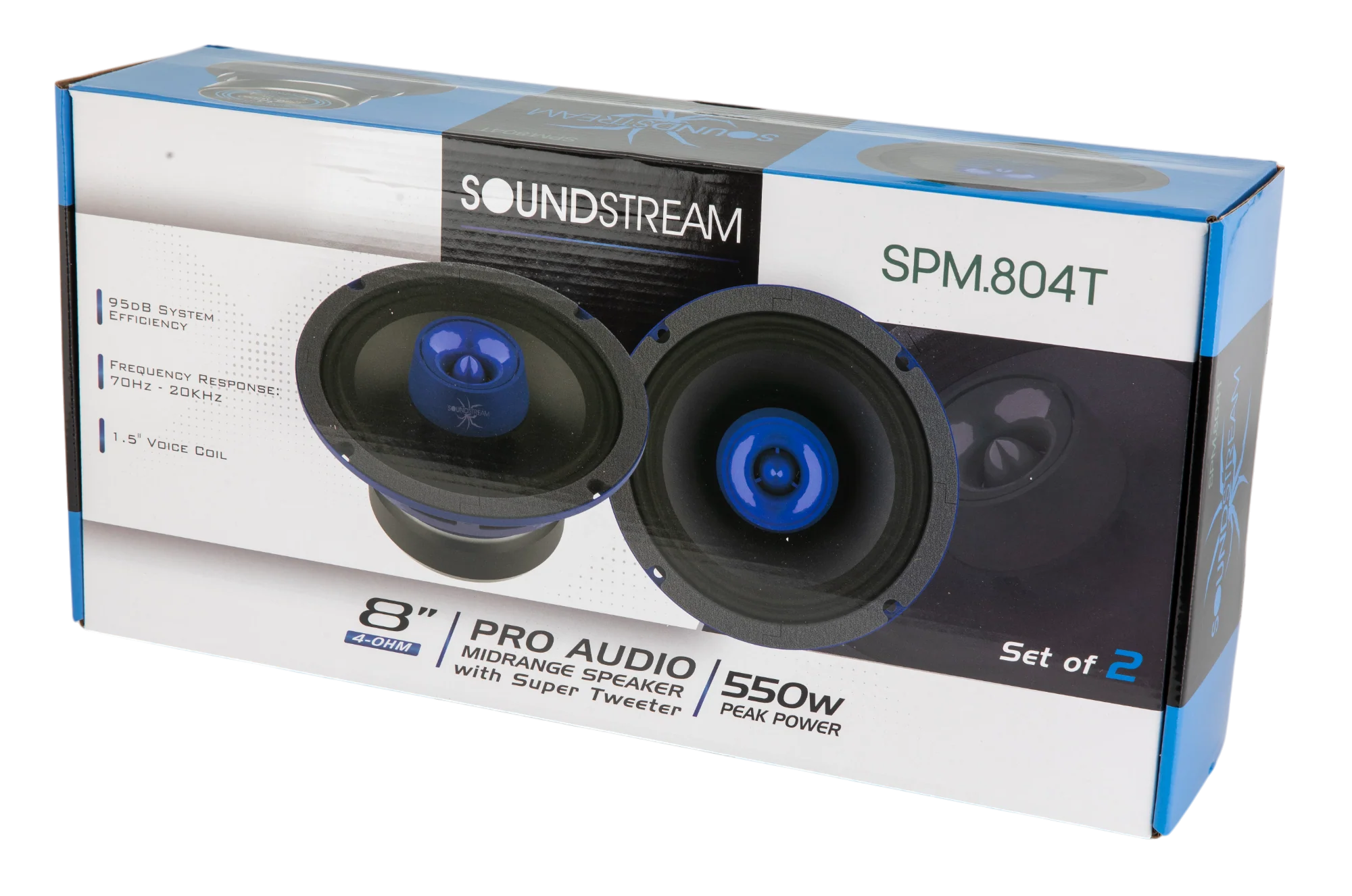 SPM.804T | 8" Pro Audio Midrange Speaker with Super Tweeter 550W (Pair) - Image 6