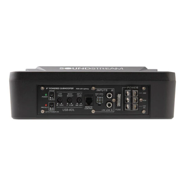 USB-8DL | Under Seat Enclosure w/ 8″ Subwoofer & RGB LED Lighting - Image 2