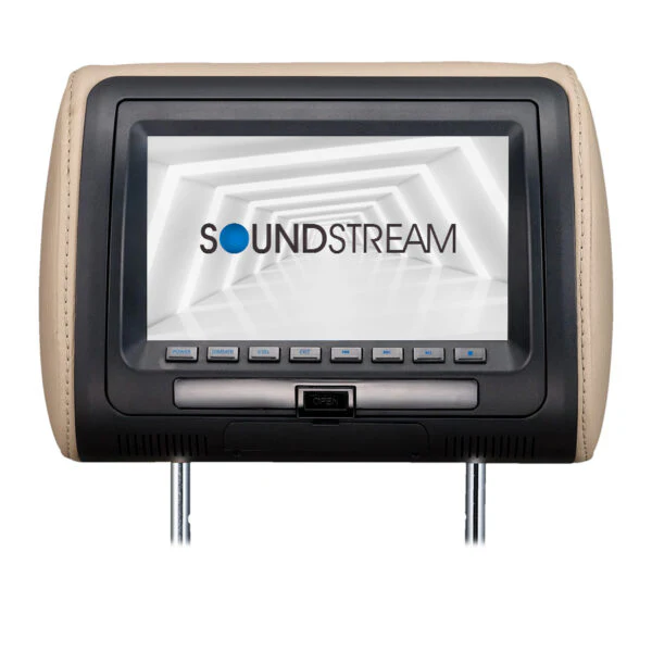 VHD-70CC | Universal Replacement Headrest Pre-Loaded w/ DVD Player, & 7” LCD Screen - Image 3