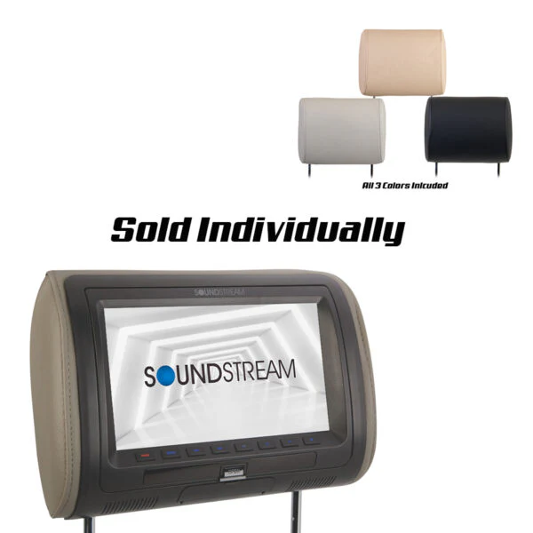 VHD-70CC | Universal Replacement Headrest Pre-Loaded w/ DVD Player, & 7” LCD Screen - Image 4