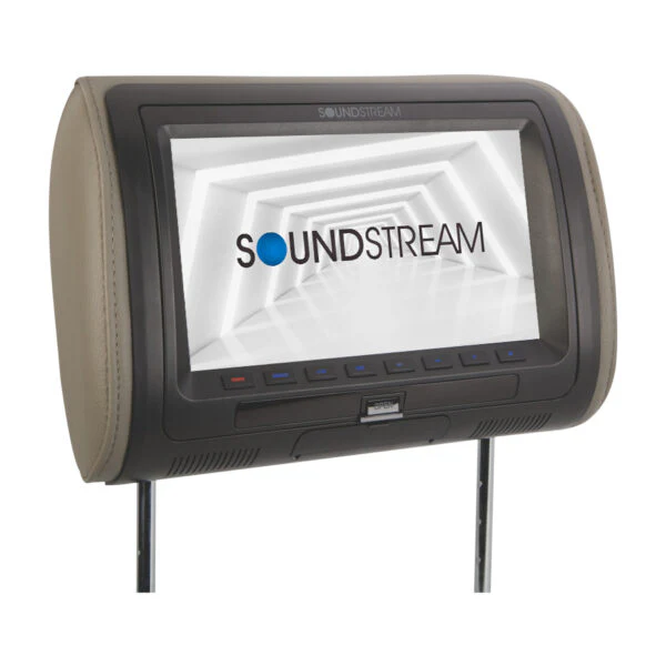 VHD-90CC | Universal Replacement Headrest Pre-Loaded w/ DVD Player, & 9” LCD Screen - Image 3