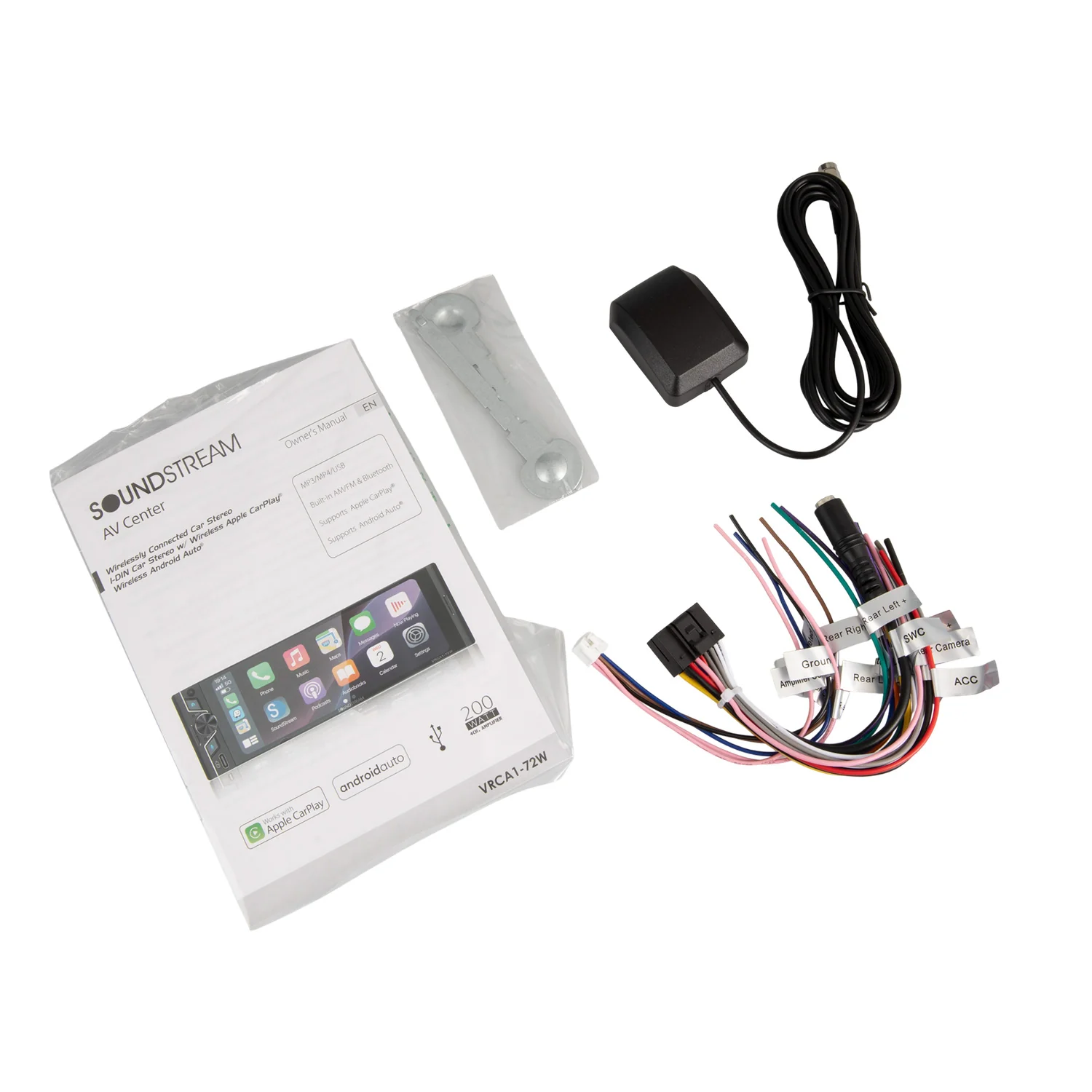 VRCA1-72W | 1-DIN Digital Multimedia Car Stereo w/ Wireless Apple Carplay & Android Auto - Image 5
