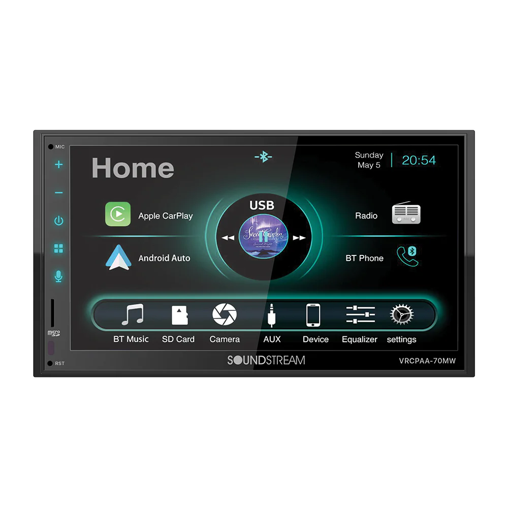 VRCPAA-70MW | 7" Double DIN Touchscreen Digital Multimedia Receiver - Image 3