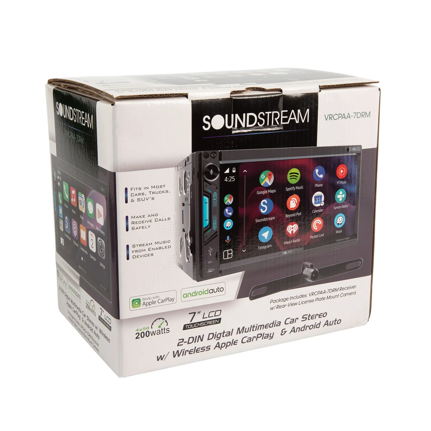 VRCPAA-7DRM | 7" Digital Media Headunit w/ Wireless Apple CarPlay®, Android Auto® - Image 7